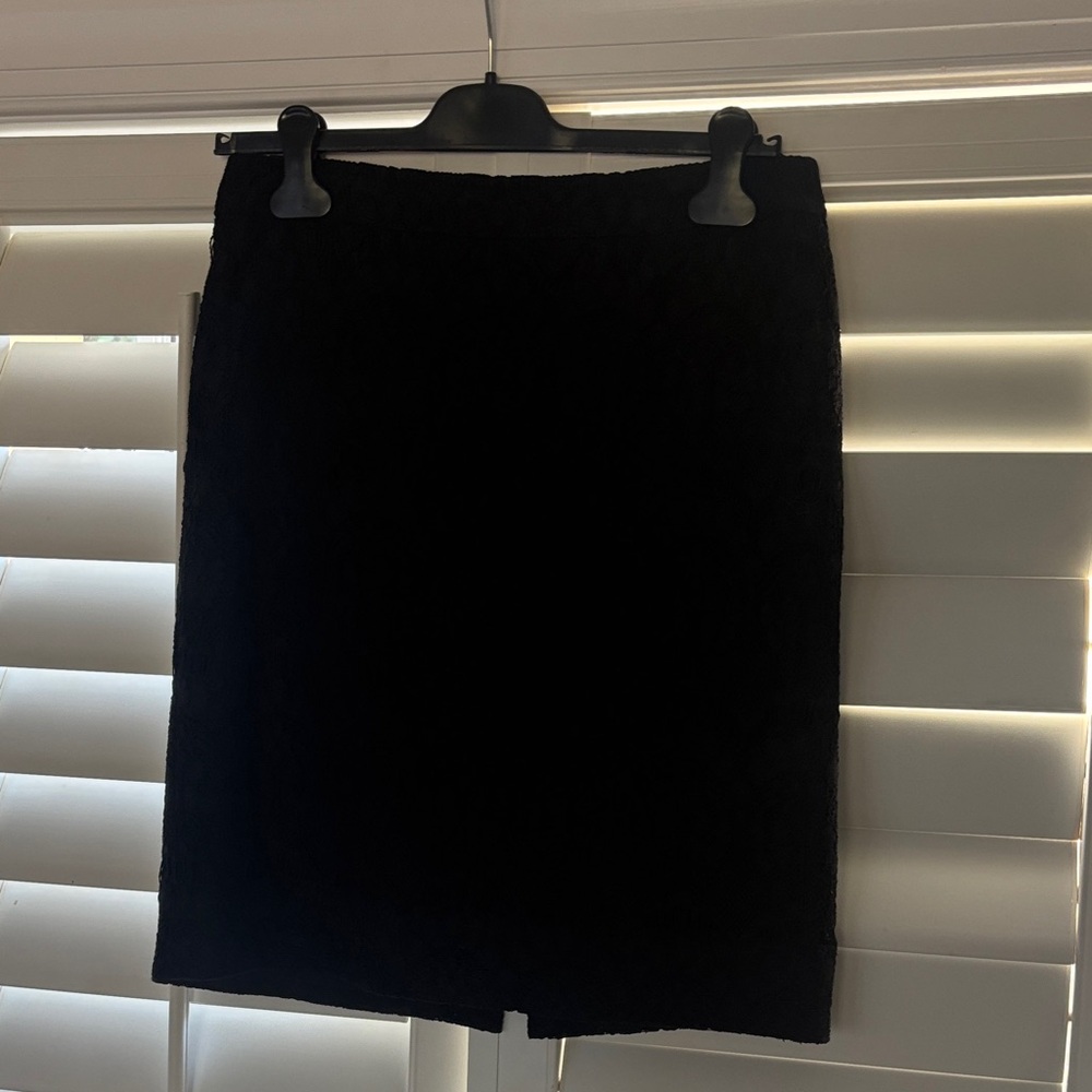 J. Crew lace Black Pencil Skirt